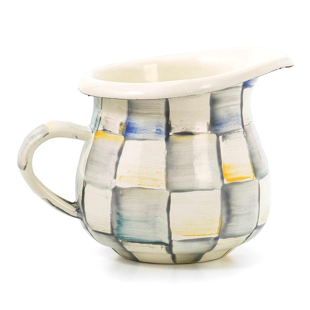 Brand New Mackenzie-Childs Sterling Check Little Creamer